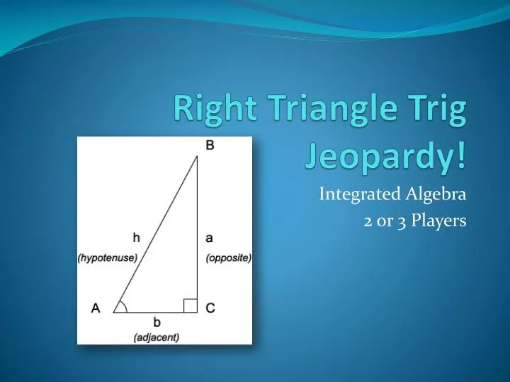 right triangle trig jeopardy