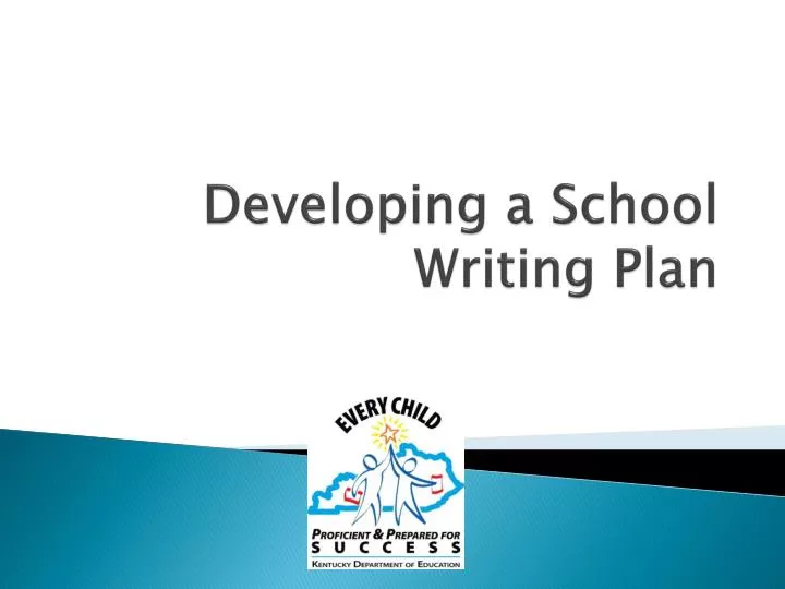 developing a school writing plan
