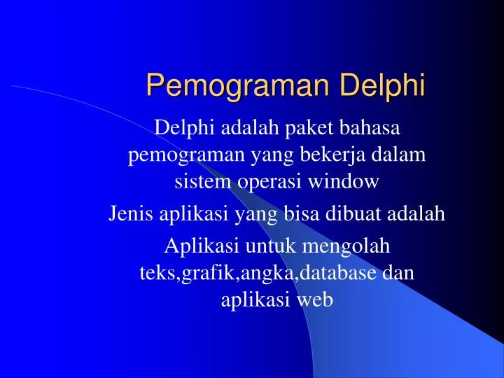 pemograman delphi