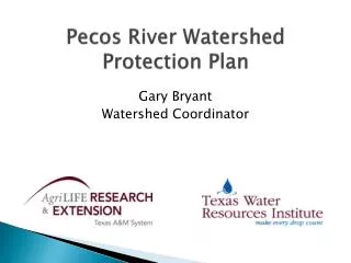 Pecos River Watershed Protection Plan