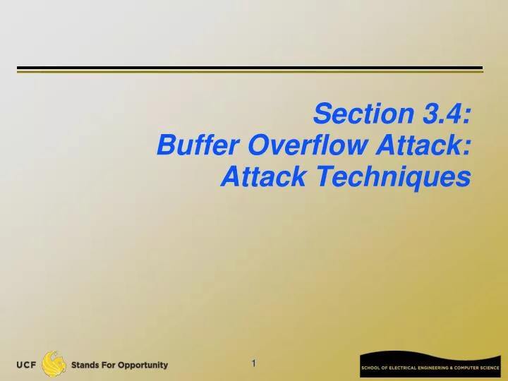 section 3 4 buffer overflow attack attack techniques