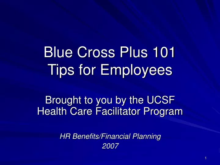 blue cross plus 101 tips for employees