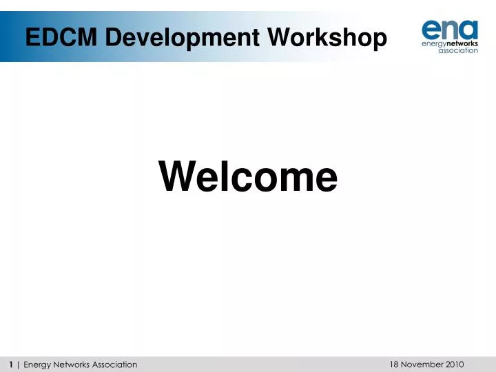 edcm development workshop