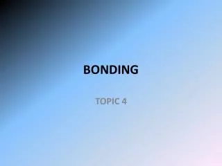 bonding