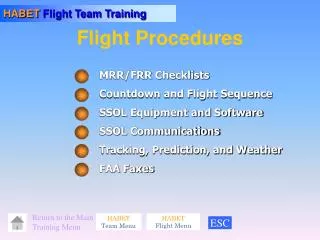 Flight Procedures