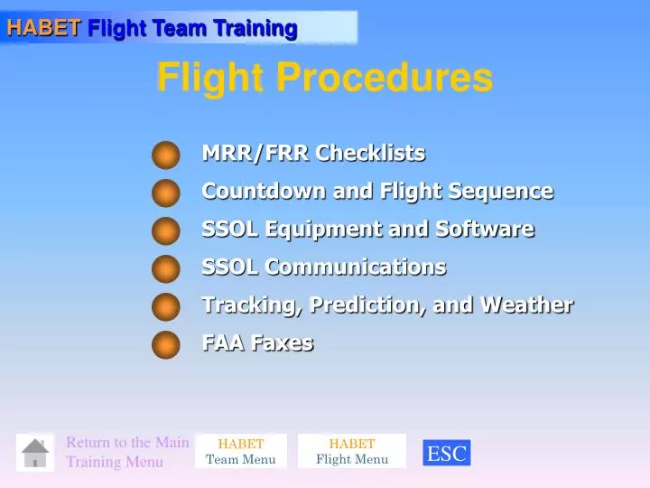 flight procedures