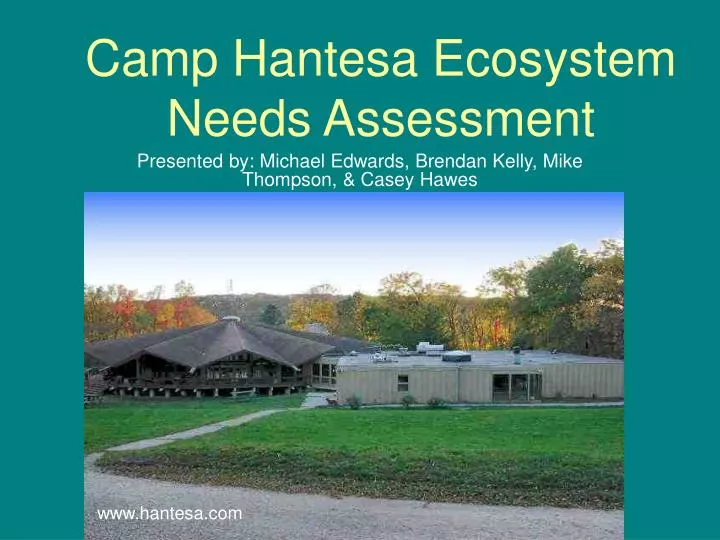 camp hantesa ecosystem needs assessment
