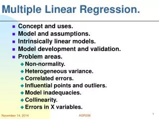 Multiple Linear Regression.