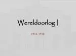 Wereldoorlog I - slide 1