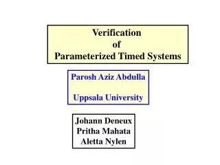 Verification of Parameterized Timed Systems