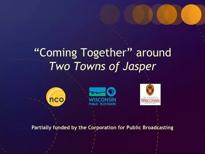 coming together around two towns of jasper