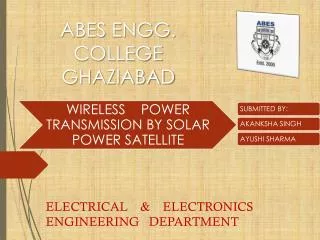 ELECTRICAL &amp; ELECTRONICS ENGINEERING DEPARTMENT