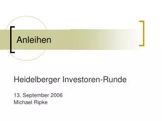anleihen