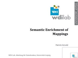 Semantic Enrichment of Mappings