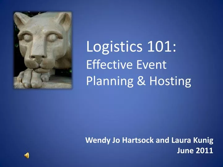 logistics 101 effective event planning hosting
