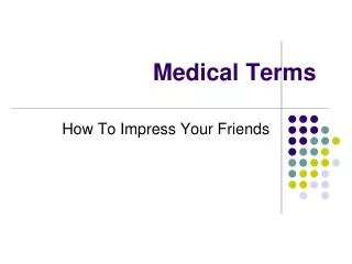 Medical Terms