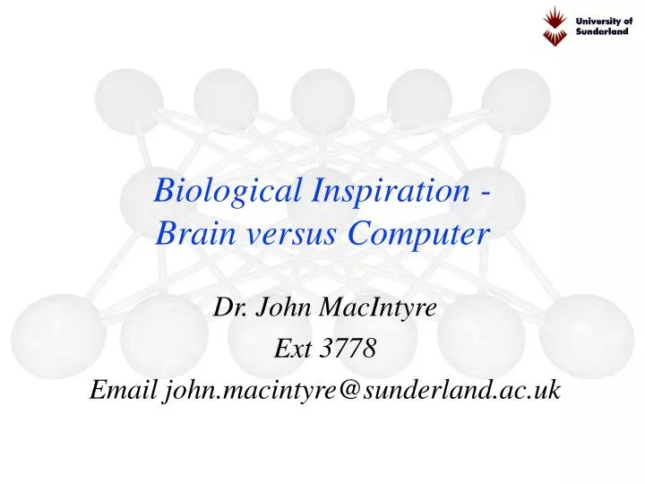 biological inspiration brain versus computer