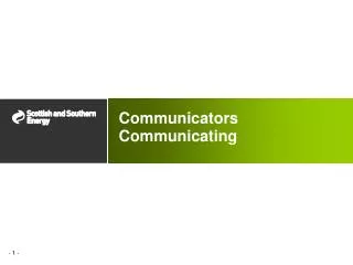 Communicators Communicating