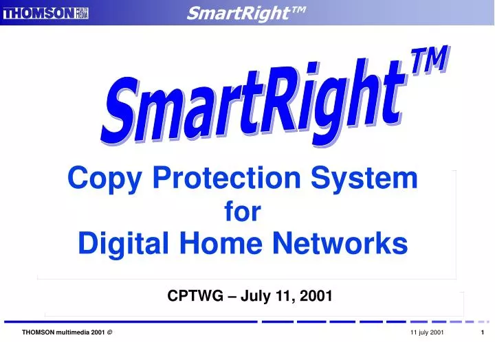 copy protection system for digital home networks