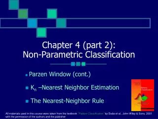 Chapter 4 (part 2): Non-Parametric Classification