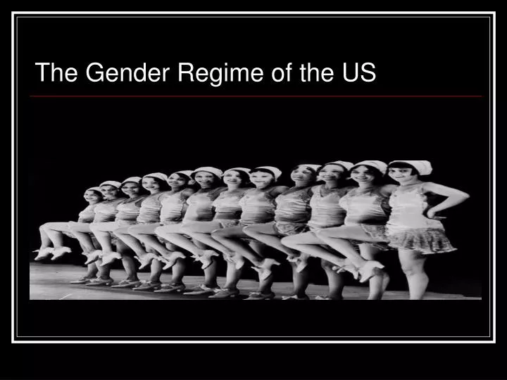 the gender regime of the us