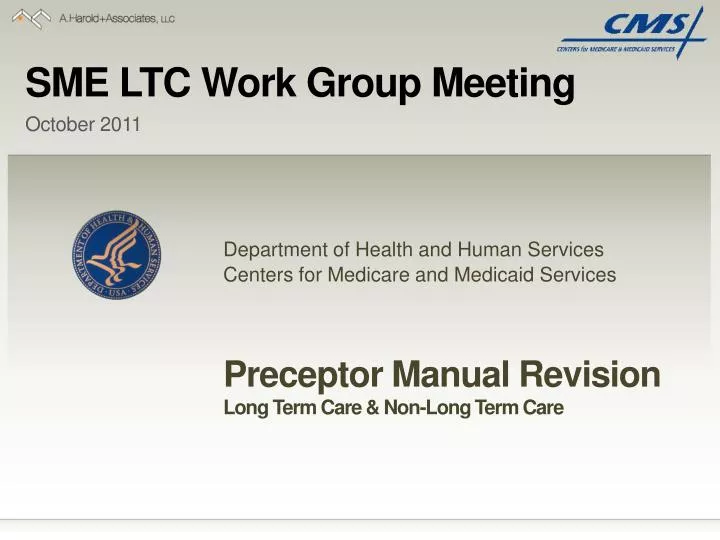 sme ltc work group meeting
