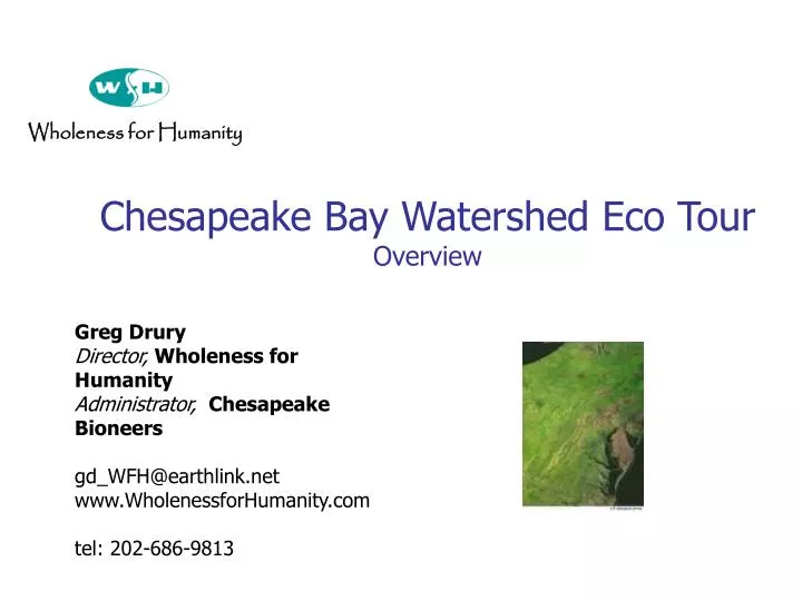 chesapeake bay watershed eco tour overview