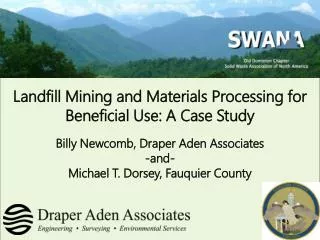 Landfill Mining and Materials Processing for Beneficial Use : A Case Study