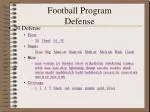 Football Program Defense - slide 1