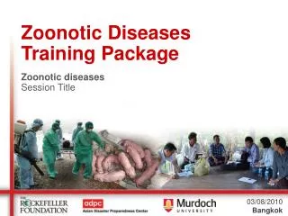 Zoonotic Diseases Training Package