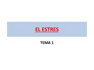 el estres