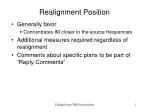 Realignment Position - slide 1