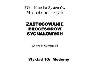 wyk ad 10 modemy