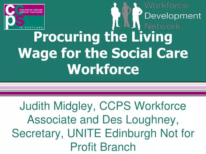 procuring the living wage for the social care workforce