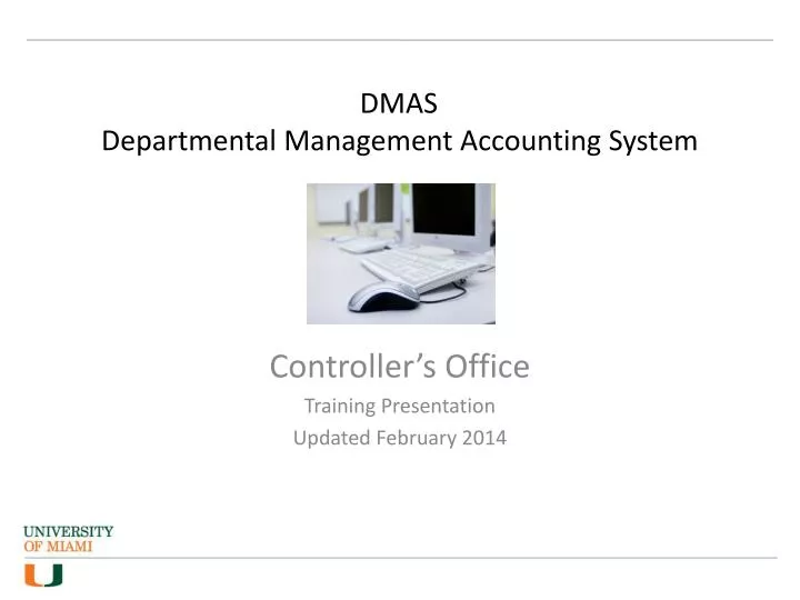 dmas departmental management accounting system