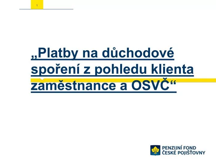 platby na d chodov spo en z pohledu klienta zam stnance a osv