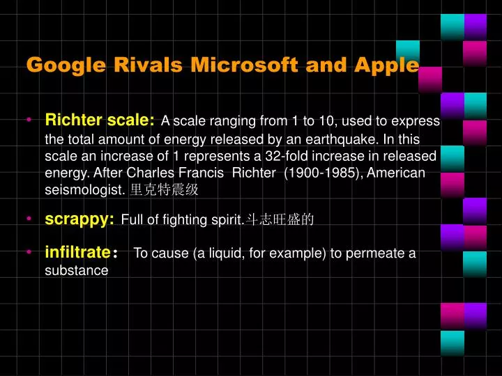 google rivals microsoft and apple