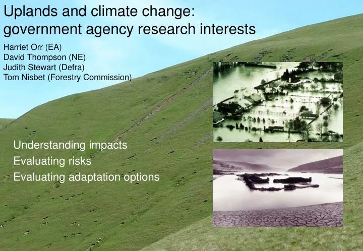 uplands and climate change government agency research interests