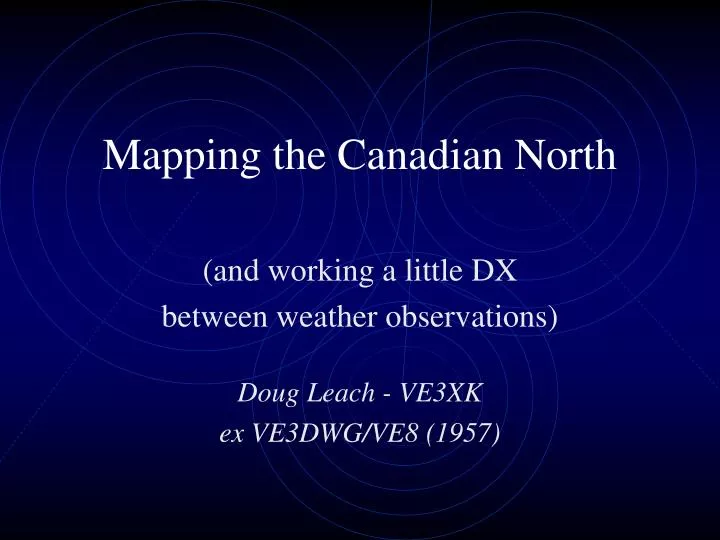 mapping the canadian north