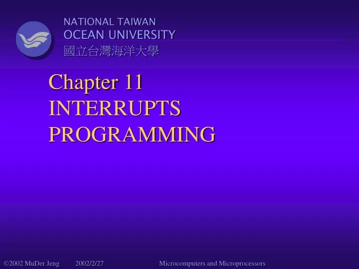 chapter 11 interrupts programming