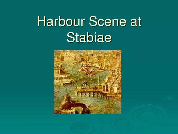harbour scene at stabiae