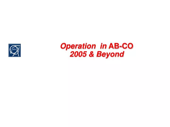 operation in ab co 2005 beyond