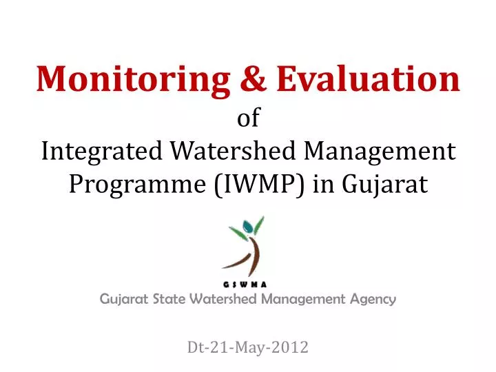 monitoring evaluation of integrated watershed management programme iwmp in gujarat