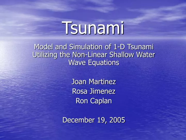 tsunami