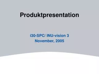 produktpresentation