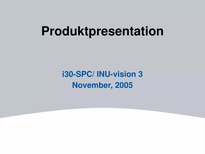 produktpresentation