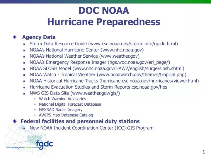 doc noaa hurricane preparedness