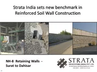 Strata India sets new benchmark in Reinforced Soil Wall Construction