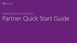 Partner Quick Start Guide