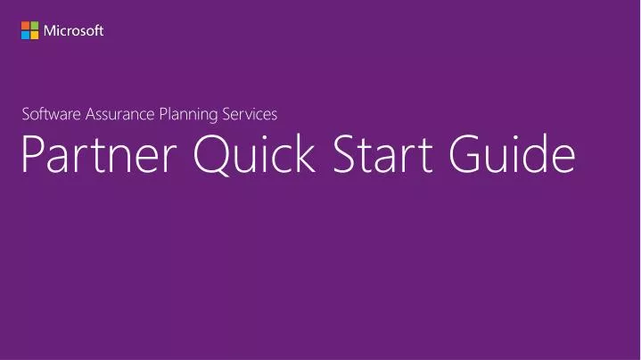 partner quick start guide